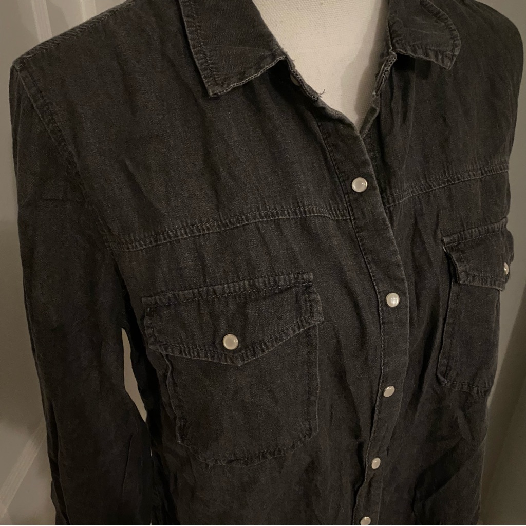 Nwot Bongo Gray Button Up Western Shirt